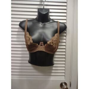 VICTORIA SECRET VERY SEXY LINED DEMI Lace Brown Under wire BRA Women's Size 36D